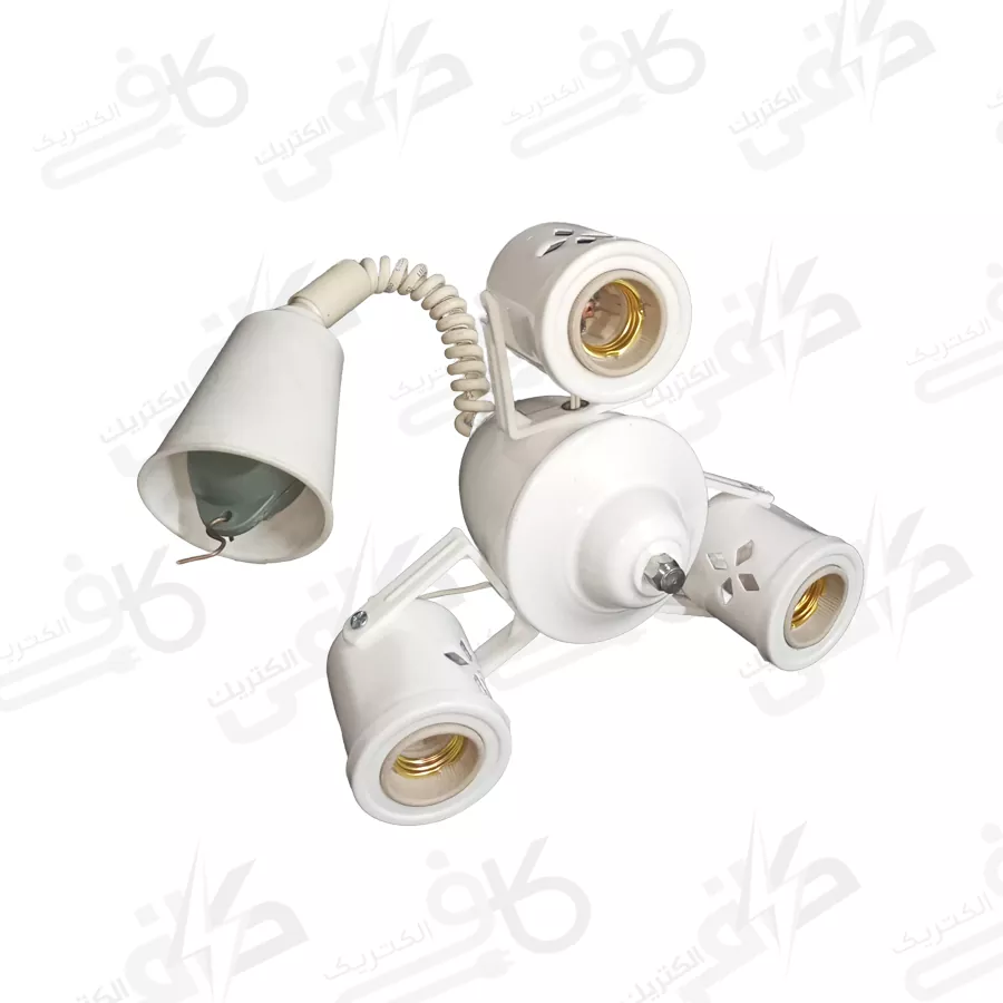 چراغ اویز سقفی سه شعله با سرپیچ E27 چراغ اویز سقفی سه شعله با سرپیچ E27