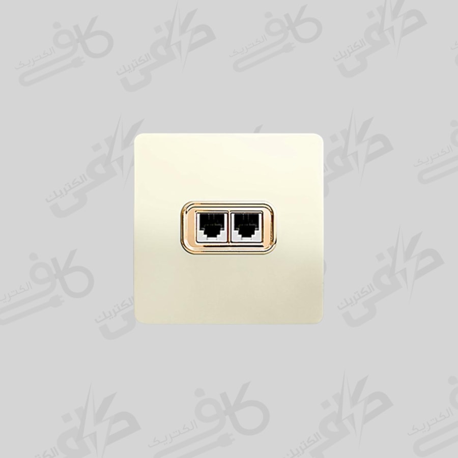 کلید و پریز آسیا | پریز تلفن دو قلو کریستال صدفی اسیا کلید و پریز آسیا | پریز تلفن دو قلو کریستال صدفی اسیا