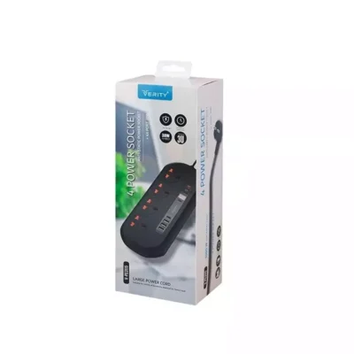 رابط برق شارژردار وریتی ۴ خانه + USB / Type-C