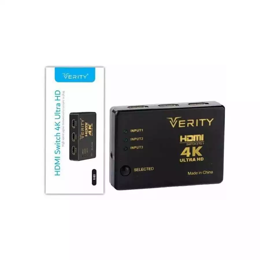 سوییچ 3 به 1 HDMI وریتی (Verity) مدل H403 - کیفیت 4K سوییچ 3 به 1 HDMI وریتی (Verity) مدل H403 - کیفیت 4K