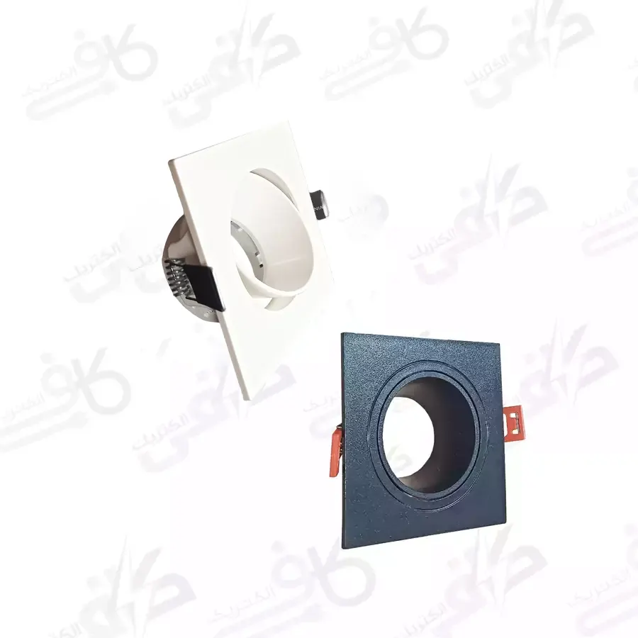 قاب هالوژن تکی مربع PVC فریم هالوژن