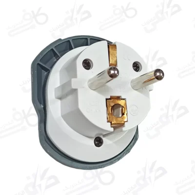 دوشاخه مگابیز تبدیل 3به 2 همه كاره ارت دار لبه دار
