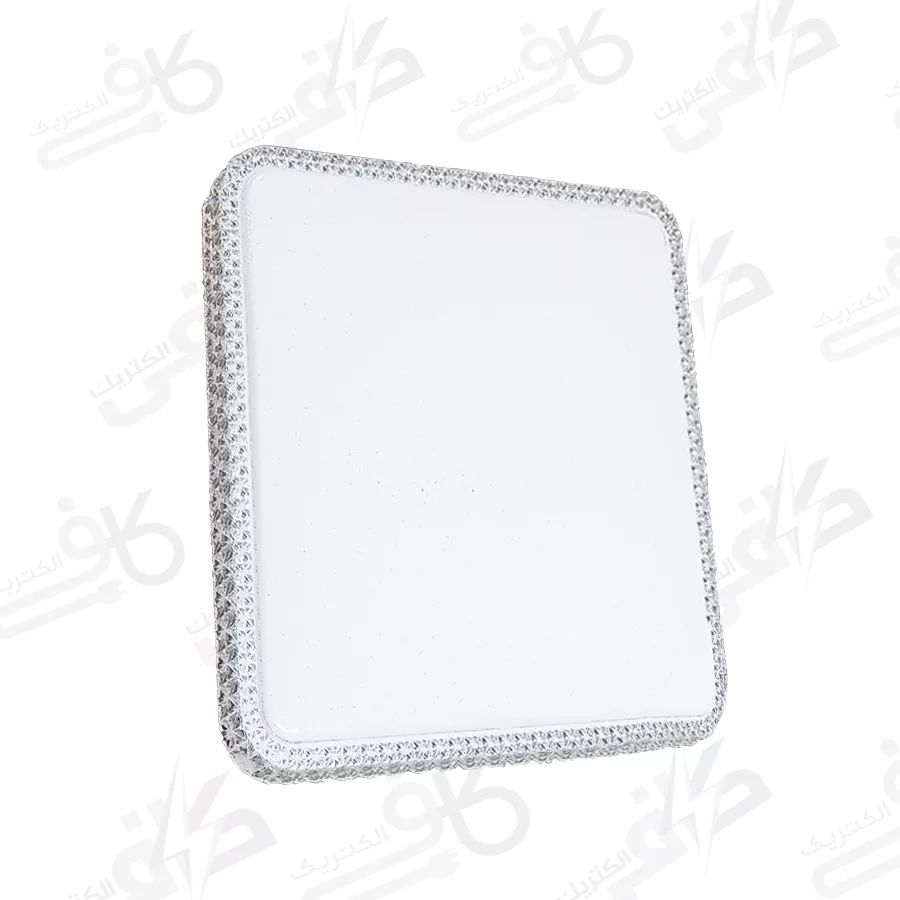 100070a چراغ سقفی ریموت دار کد 802 سه حالته 100 وات مربع آلما - Image 1
