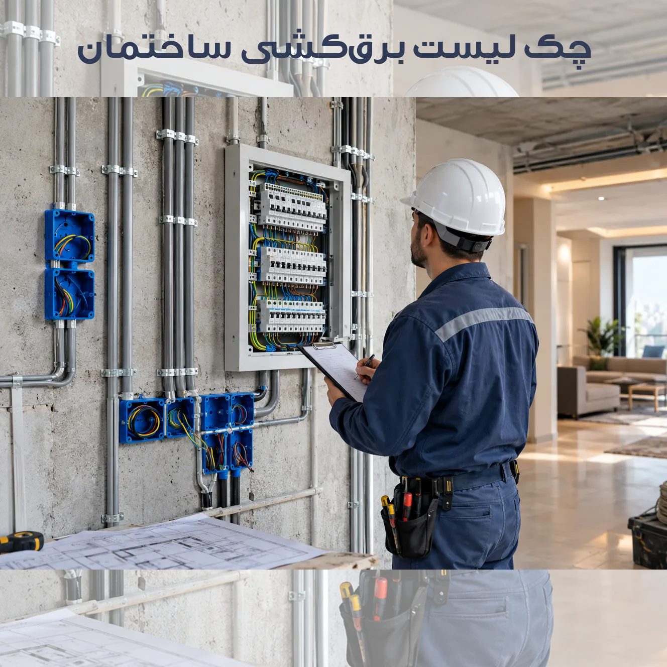 چک لیست برق‌کشی ساختمان